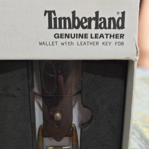 Timberland Dark Brown Leather Wallet and Key Holder Set - Picture 2 of 9